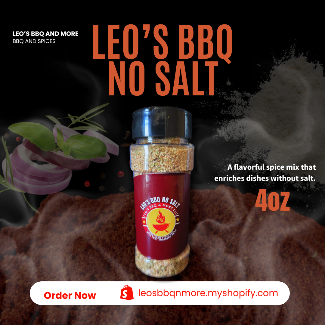 Leo's BBQ No Salt - 4oz